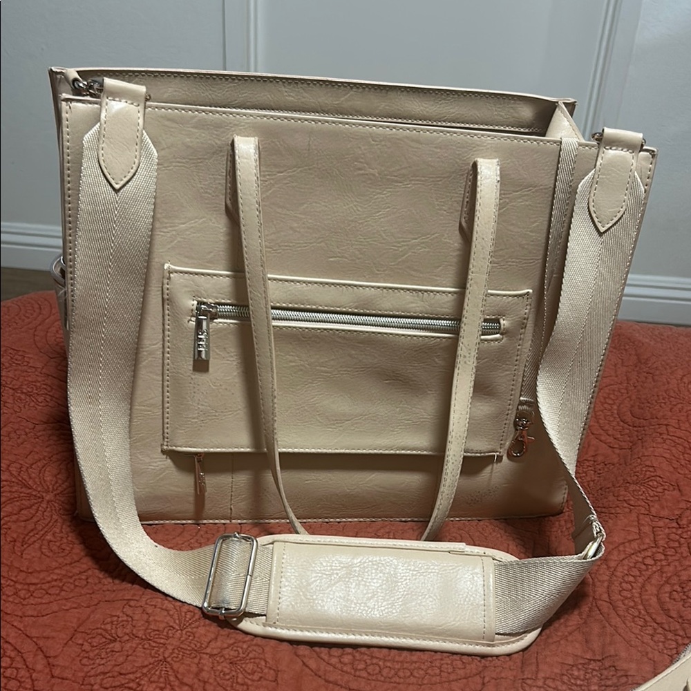 BÉIS Work Tote in Beige
